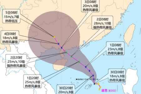2022年3号台风暹芭登陆时间地点最新消息
